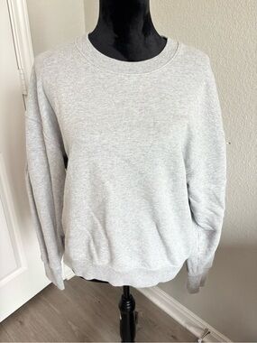 Madewell Light Gray Crew Neck Sweatshirt Size XL